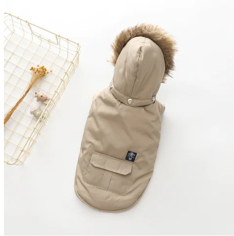 Hooded Cotton Coat for Dogs